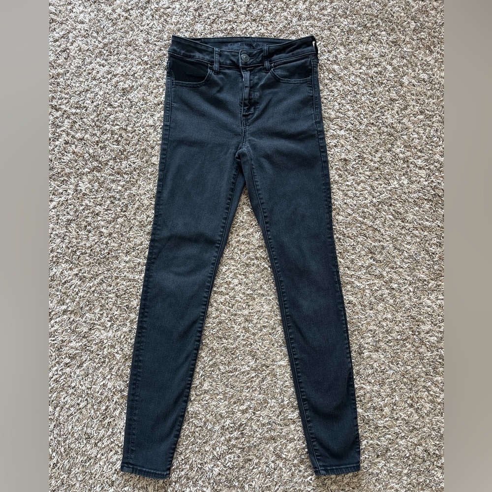 American Eagle Outfitters Dark Gray Stretch Jeans size 6
